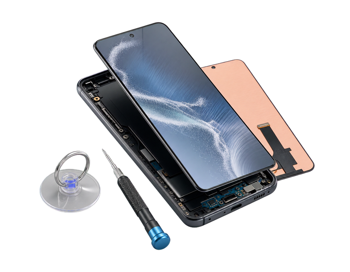 Smartphone screen replacement with repair tools